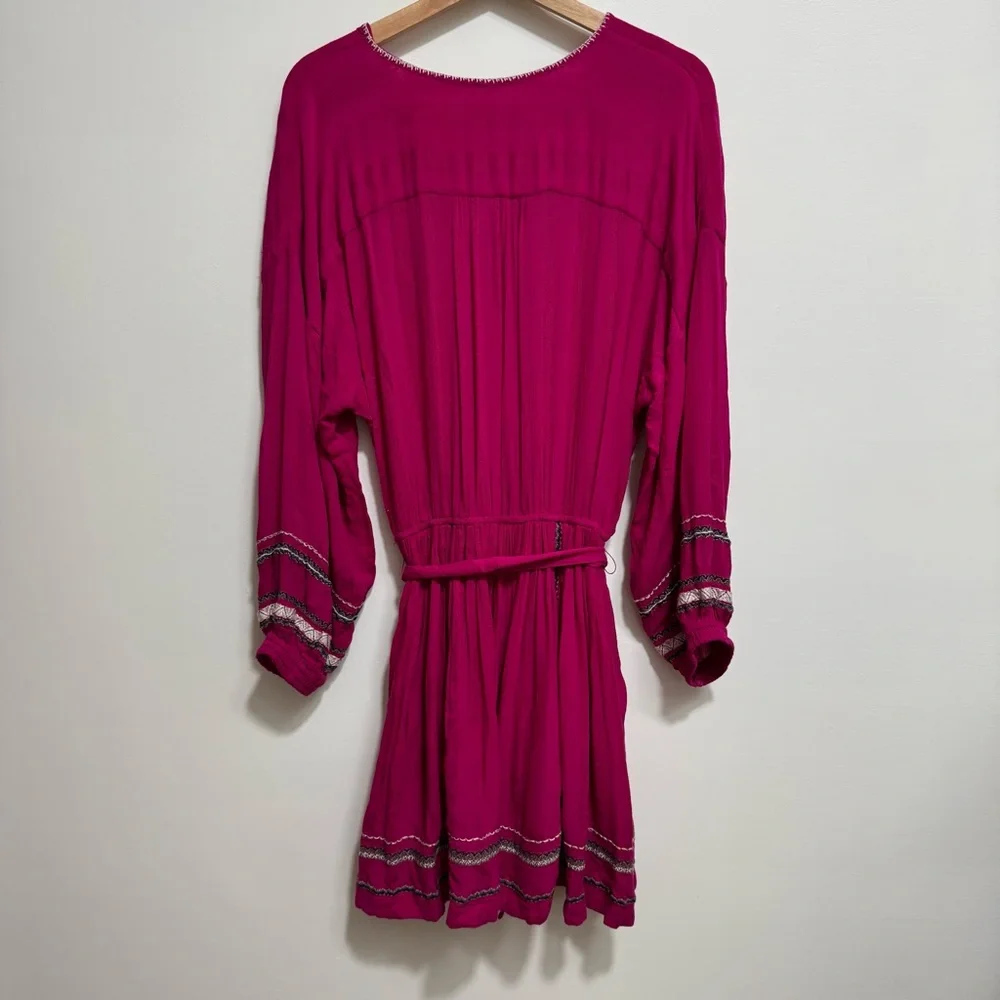 Free People‎ Embroidered Delilah Wrap Dress Small
